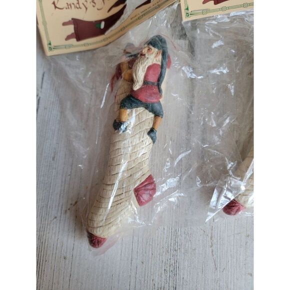 Vintage Kurt Adler elf stocking toy Santa Helper set ornament Xmas - Picture 2 of 6